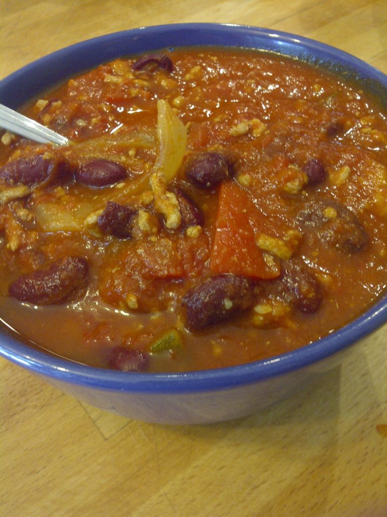 Red & Black & Gold Turkey Chili