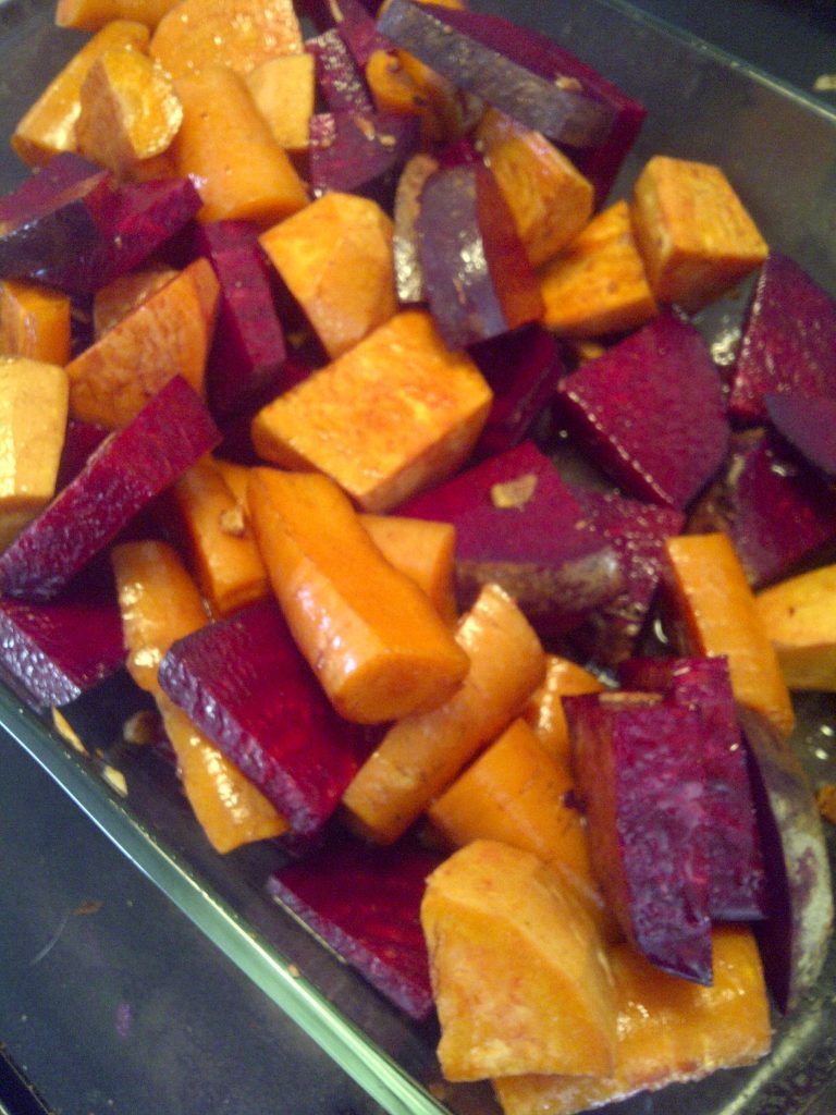 Roasted Balsamic Beets & Carrots