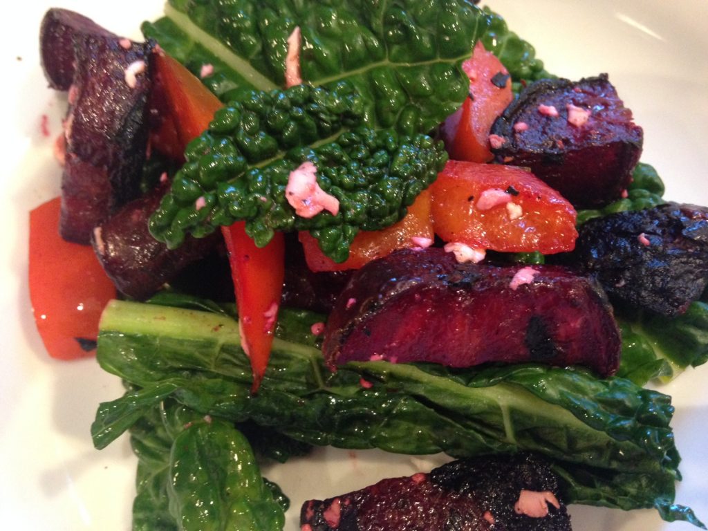 Roasted Red Pepper & Warm Beet Salad